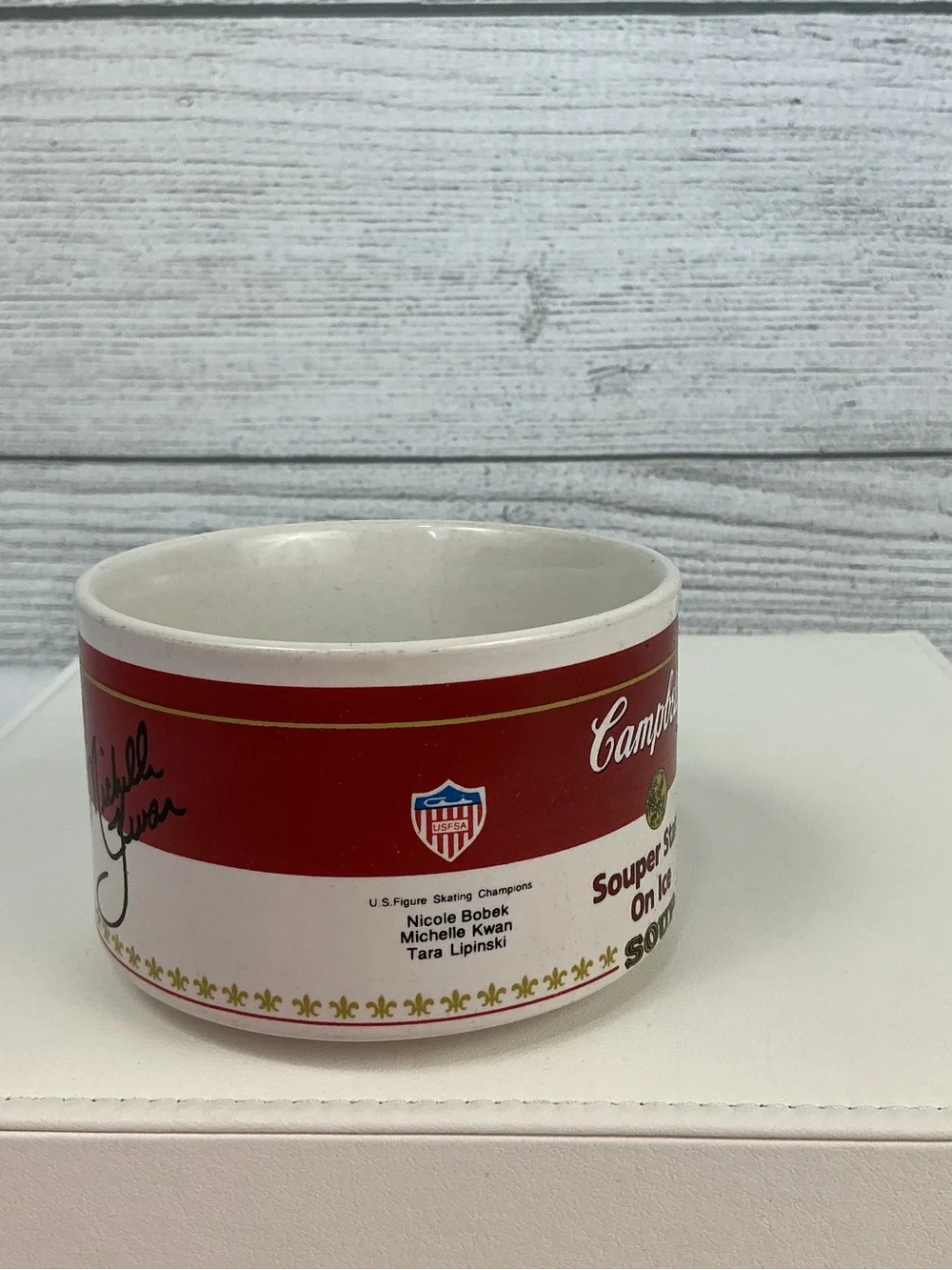 Vintage Campbell's Soup Mugs 1998 Souper Stars On Ice US Figure Skating